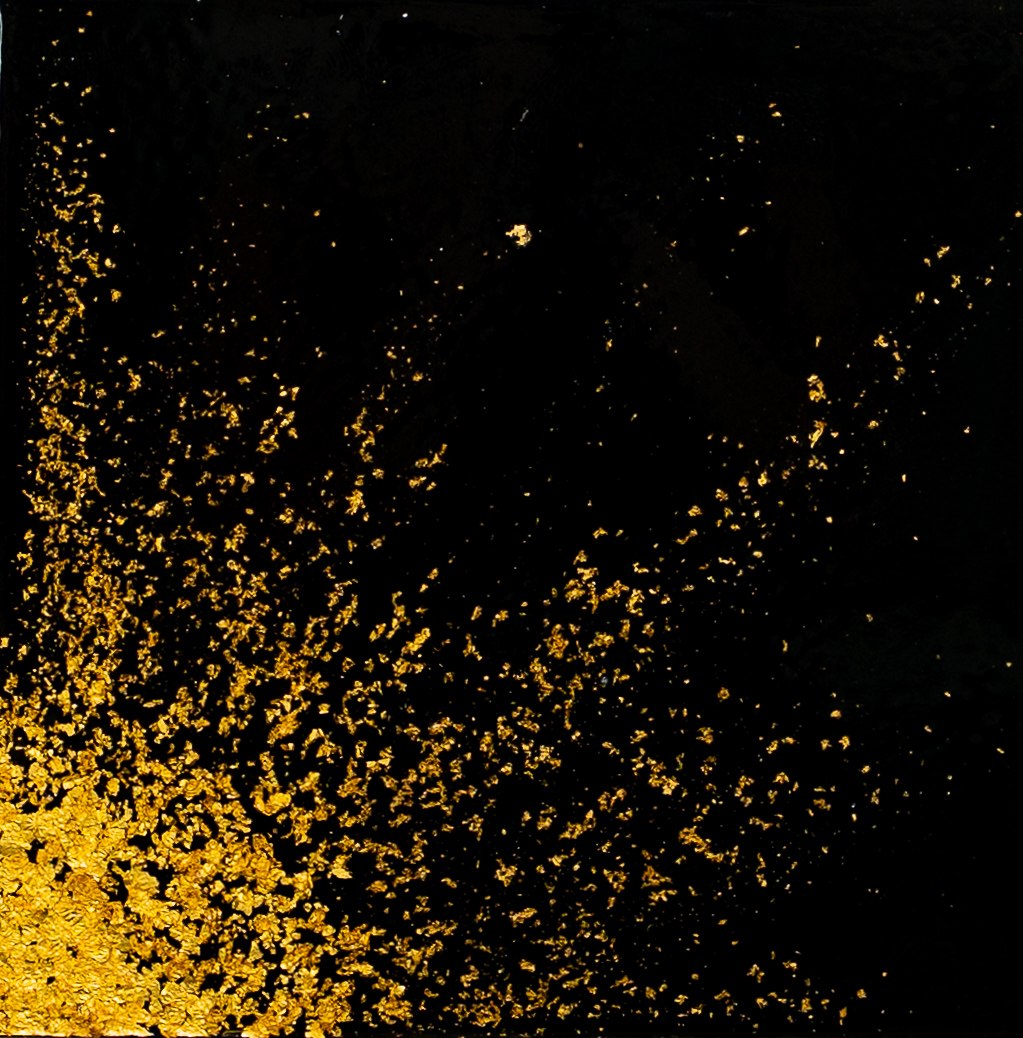 Sun Collection Or — Angle, Thomas Brand, résine et feuilles d'or 24 carats