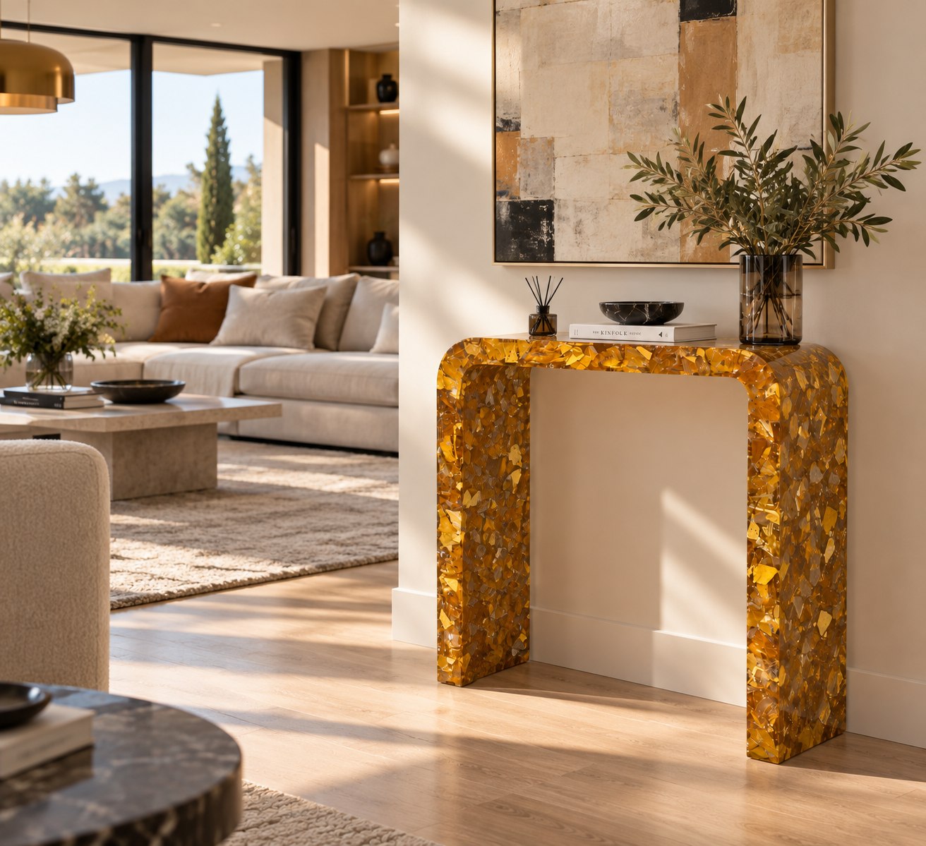 Console de Thomas Brand, en situation